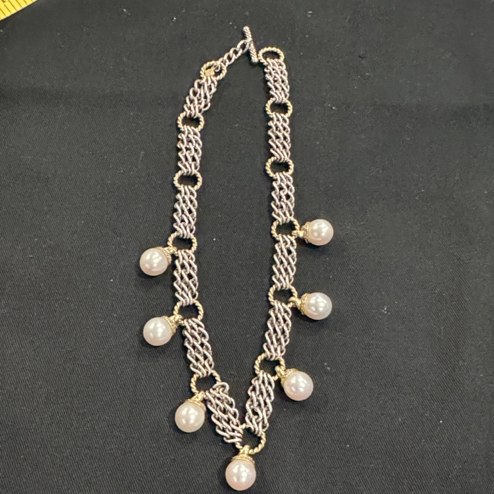 Like new David Yurman vintage pearl necklace - Picture 1 of 2
